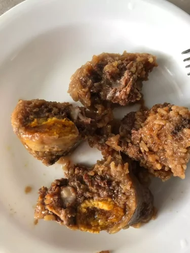 Jiaxing Style Zongzi 250g × 8 / Double Egg Yolk Pork, Dried Mustard Greens Pork & Double Chestnut Pork Zongzi - Breakfast photo review