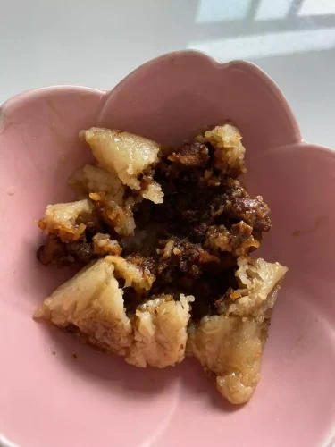 Jiaxing Style Zongzi 250g × 8 / Double Egg Yolk Pork, Dried Mustard Greens Pork & Double Chestnut Pork Zongzi - Breakfast photo review