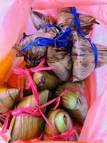 Jiaxing Style Zongzi 250g × 8 / Double Egg Yolk Pork, Dried Mustard Greens Pork & Double Chestnut Pork Zongzi - Breakfast photo review